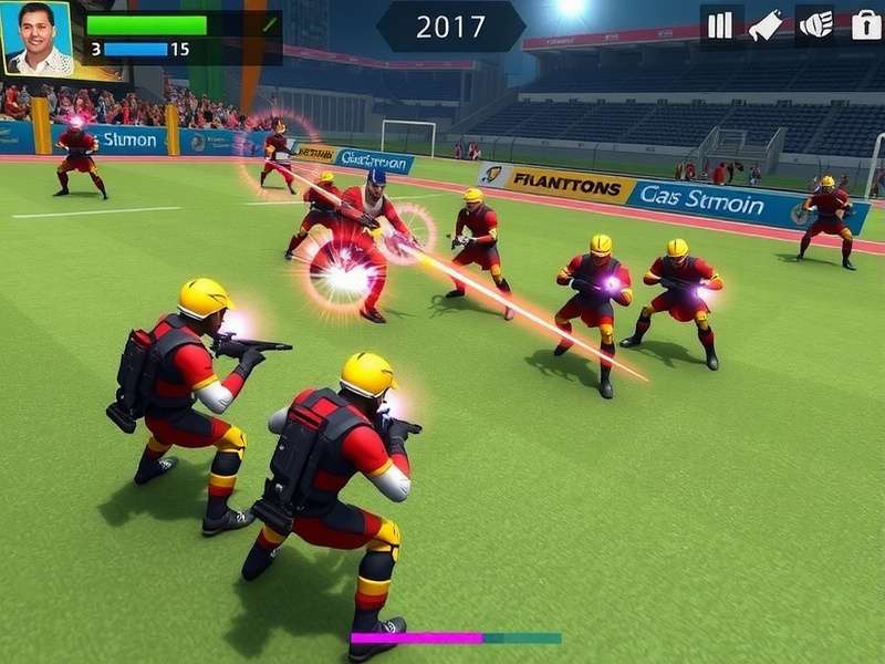 Ultimate Pro Strikers multiplayer match showing team coordination